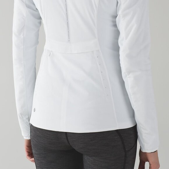 Lululemon Run For Cold Jacket- White Primaloft Lightweight Winter Jacket - Picture 6 of 14
